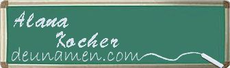 Alana Kocher Visitenkarte
